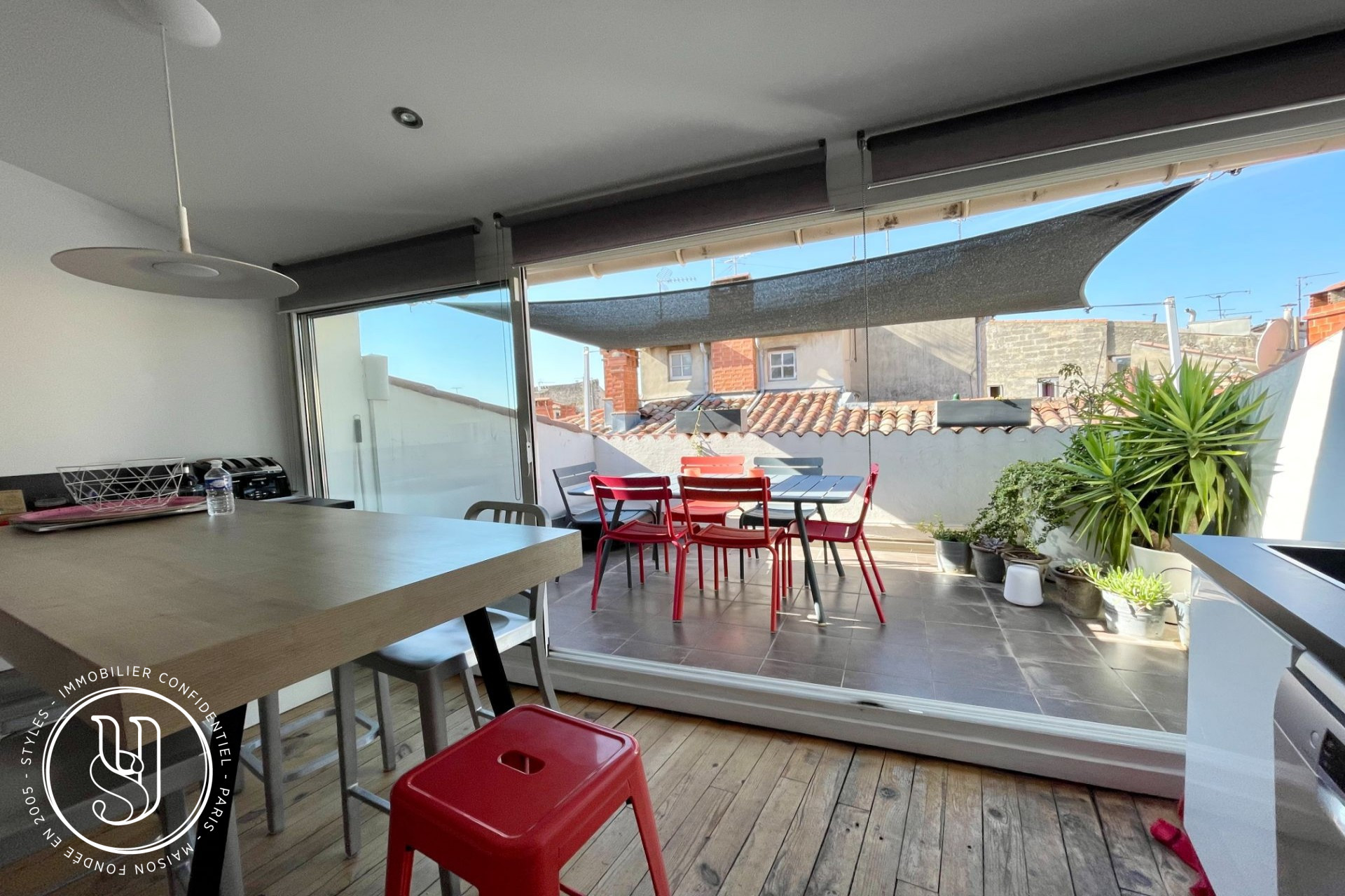 Montpellier - Sold by S T Y L E S, Ecusson, a flat with terraces... - image 9