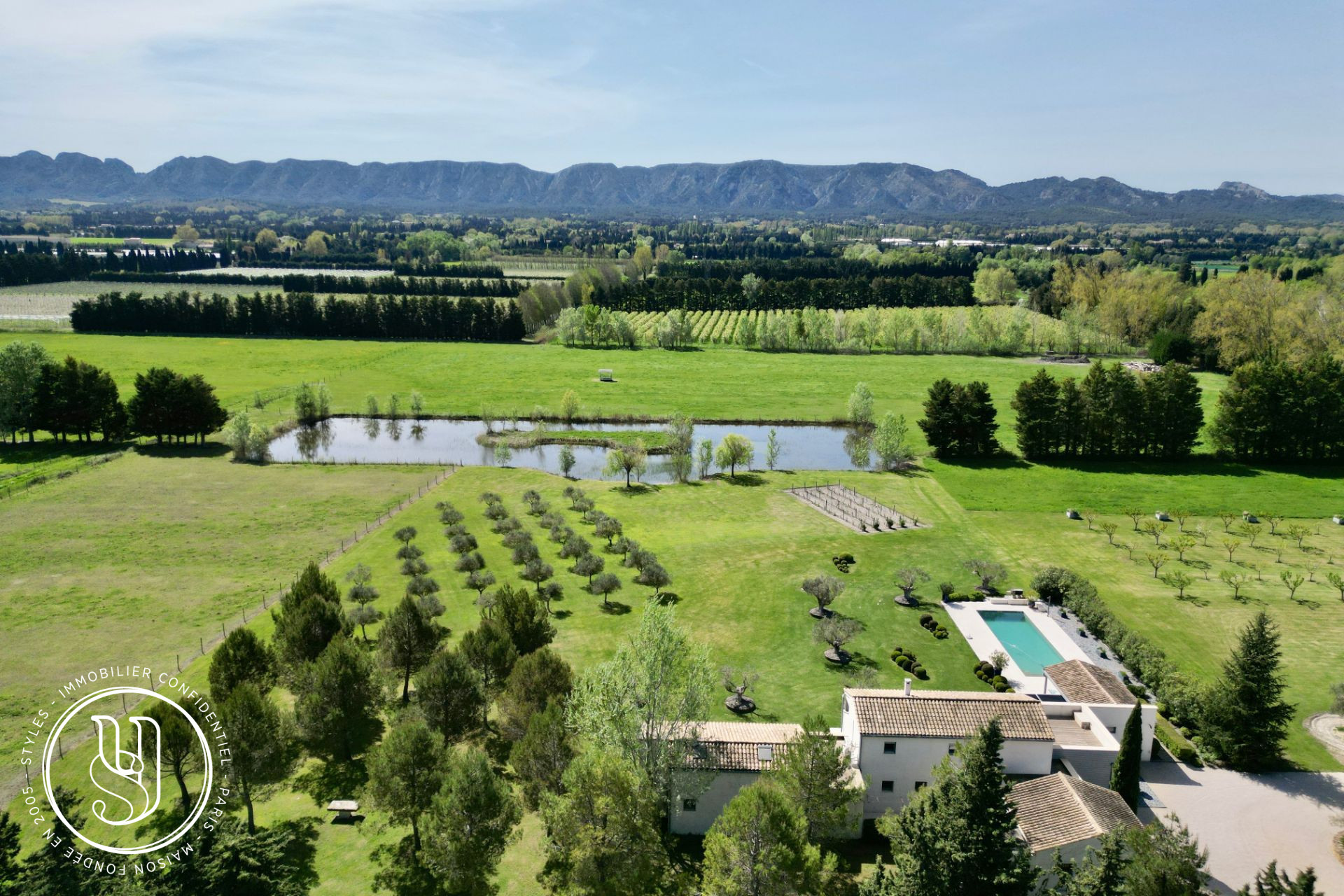 Saint-Rémy-de-Provence - à 5 mn du centre ville, un domaine avec vues Alpilles  - image 2