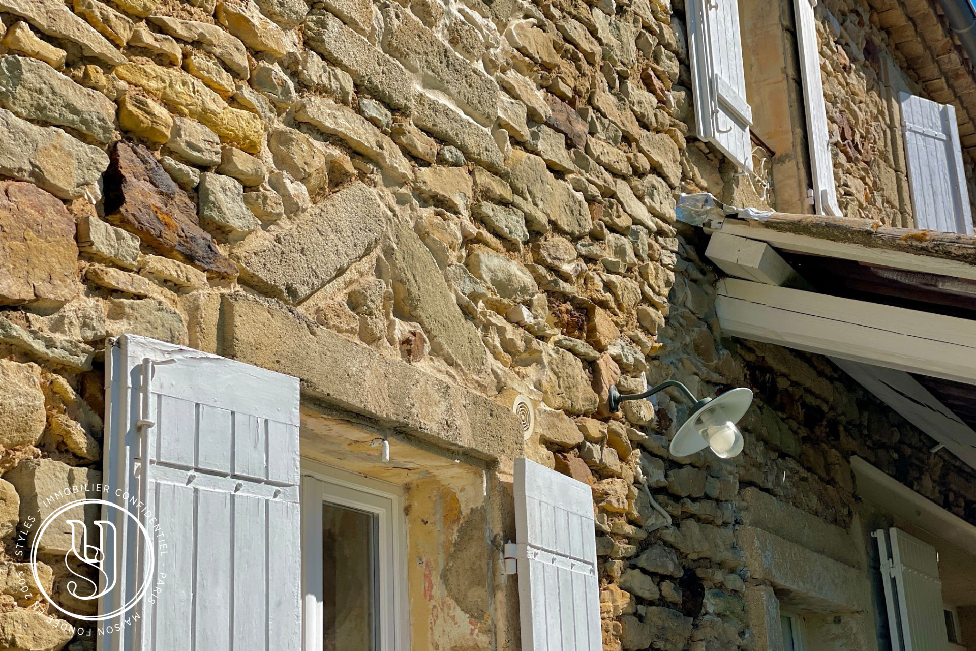 Uzès - nearby, an old farmhouse, its beautiful garden, and its outbui - image 14