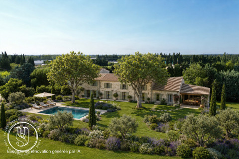 Eygalières - a vast Provençal farmhouse to renovate, an exceptional potenti - image 1