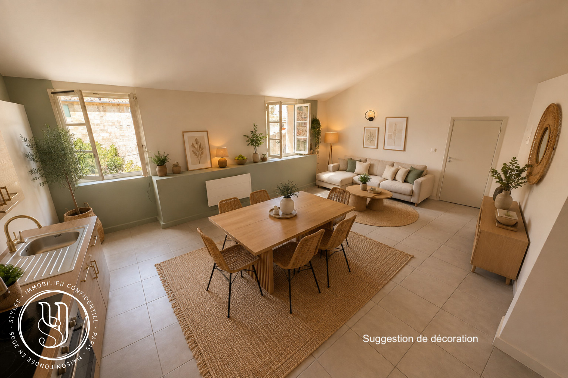 Uzès - historic center, a bright duplex - image 1