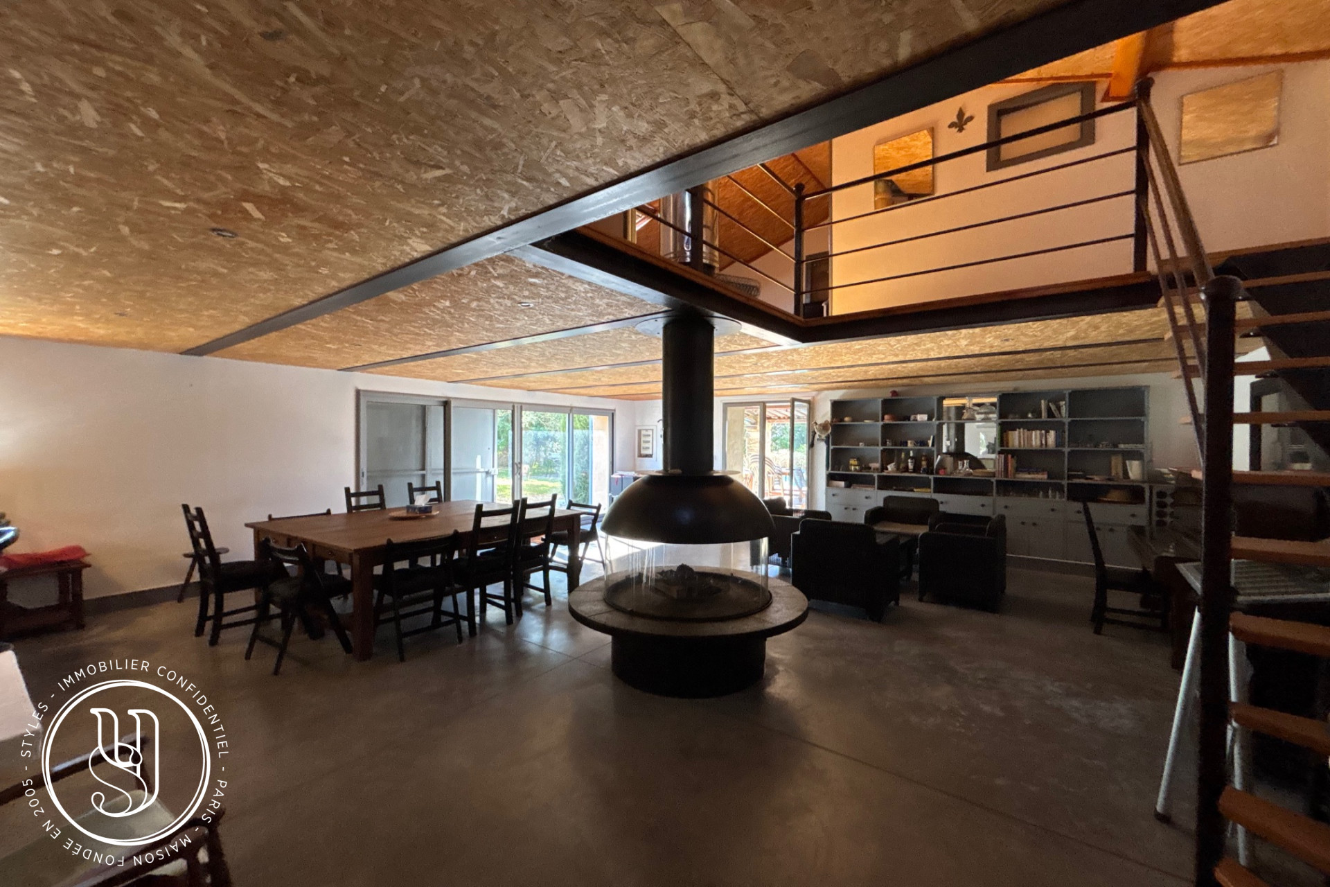 Uzès - proche, Mas de village avec maison d''amis, piscine et vue pan - image 6