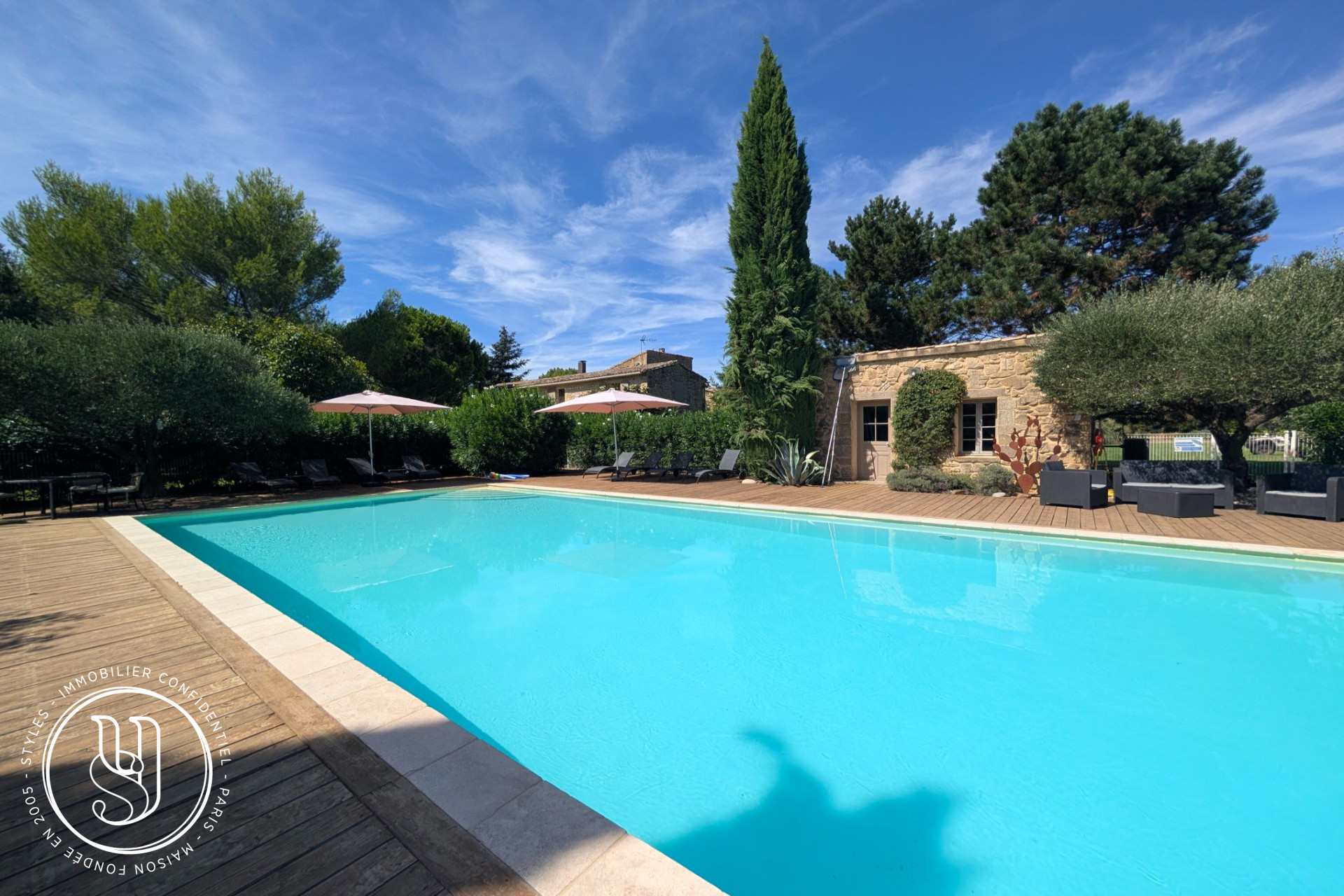 Uzès - close to Uzès and the Pont du Gard - a charming estate with ra - image 11