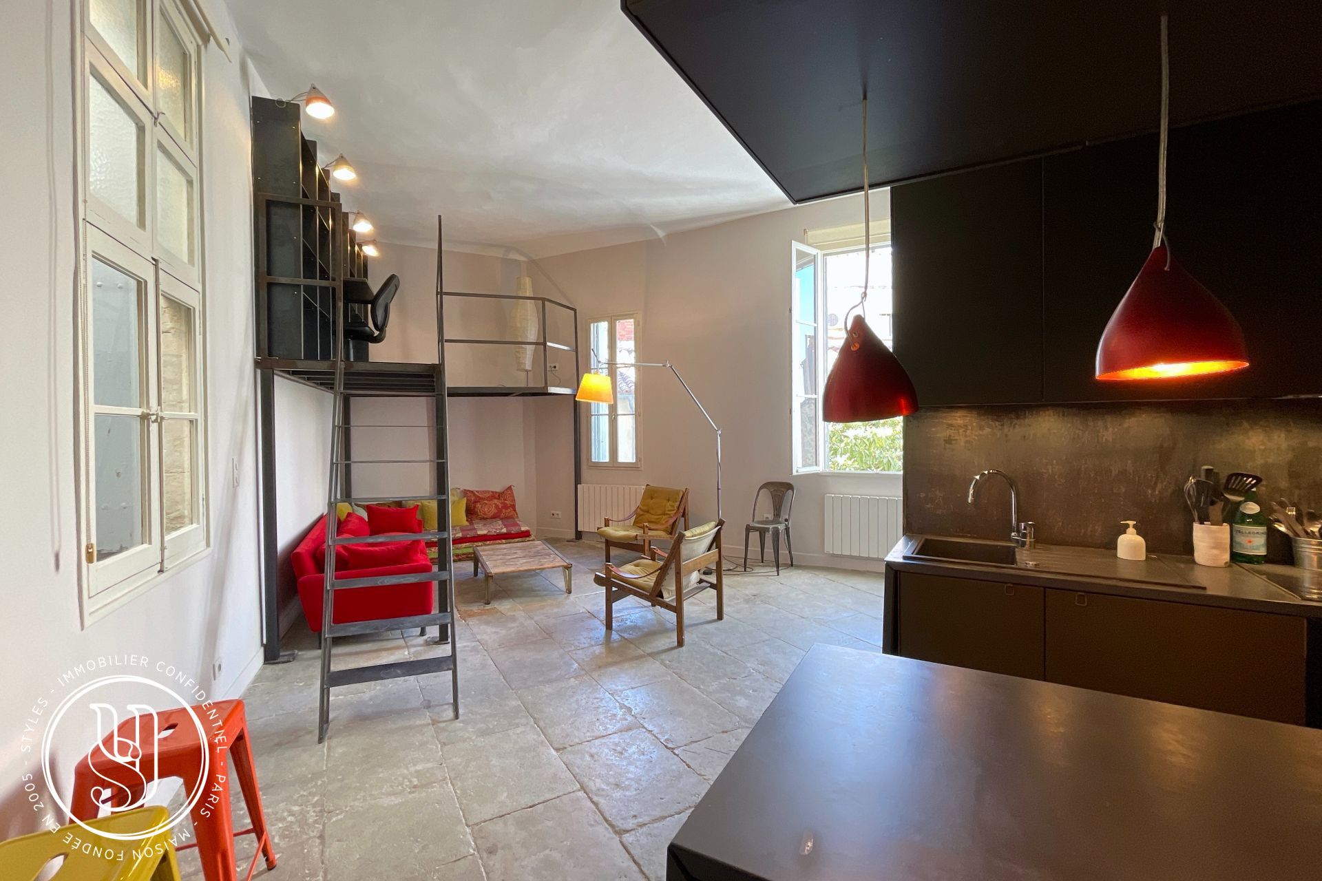 Montpellier - Ecusson-Préfecture : Appartement esprit loft entièrement rénov - image 1