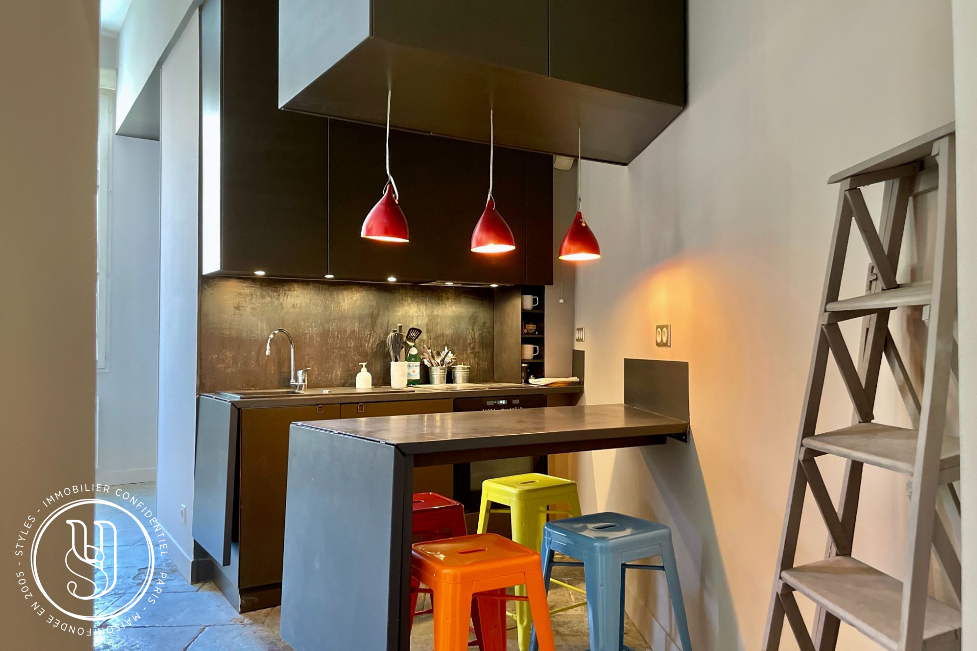 Montpellier - Ecusson-Préfecture : Appartement esprit loft entièrement rénov - image 5